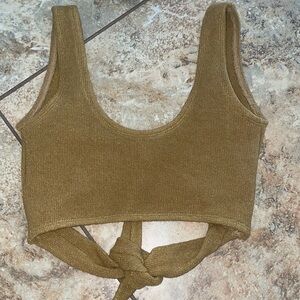 Tacoola Knit Swim Top with Tie Back | Medium